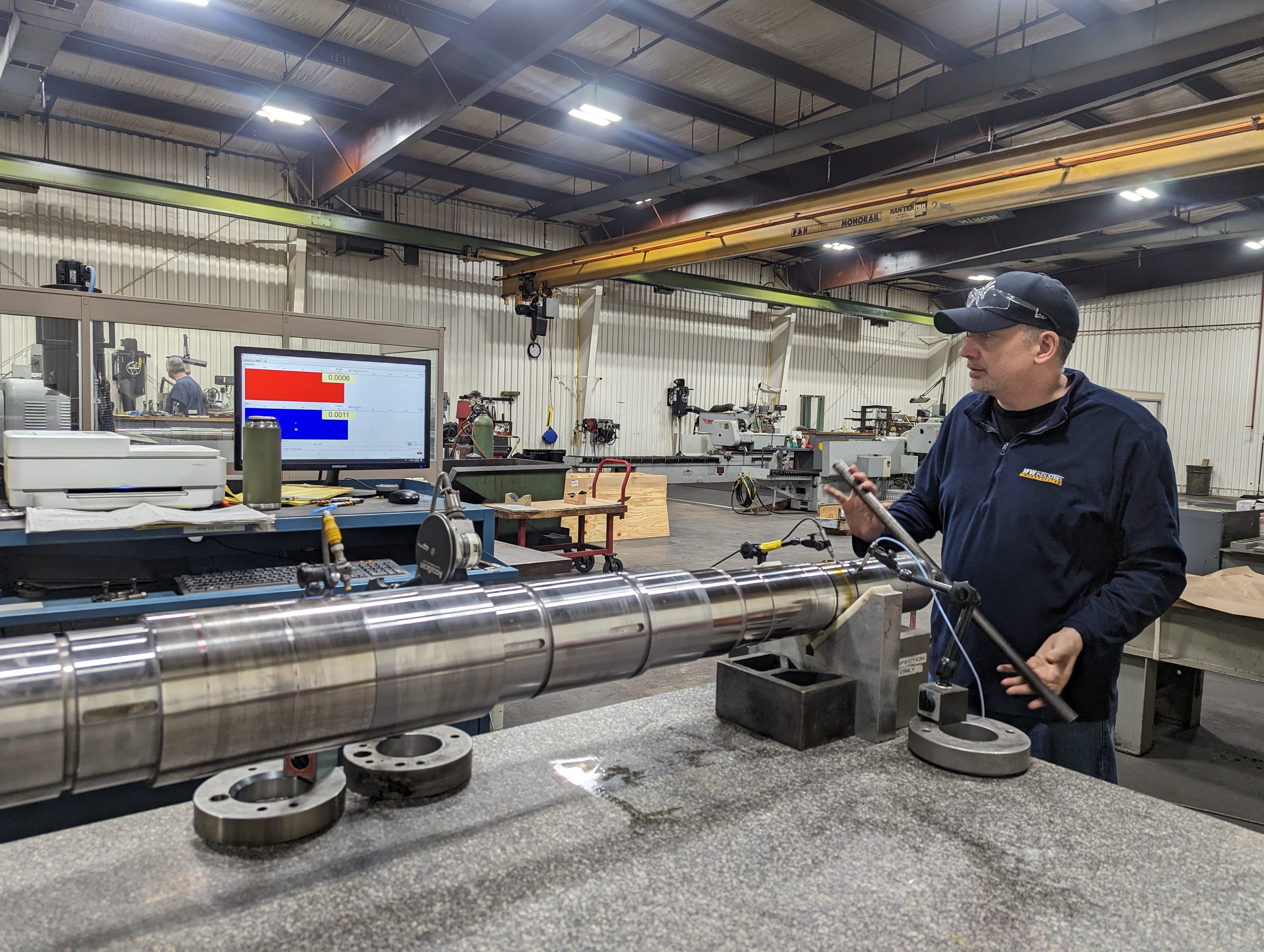 The electrical mechanical runout (EMRO) process.