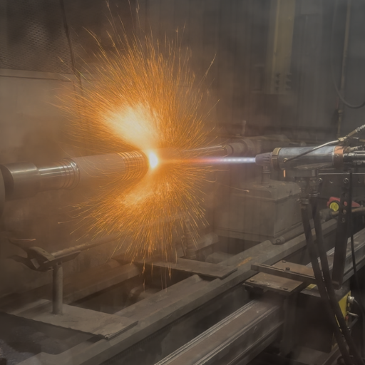 HVOF Coating of a Turbine Shaft