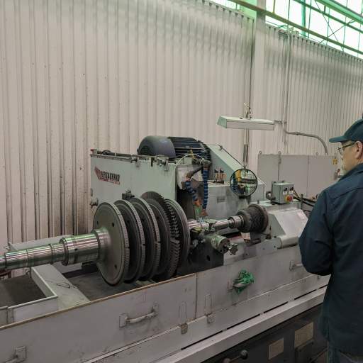 Precision Finishing of a Turbine Rotor Shaft