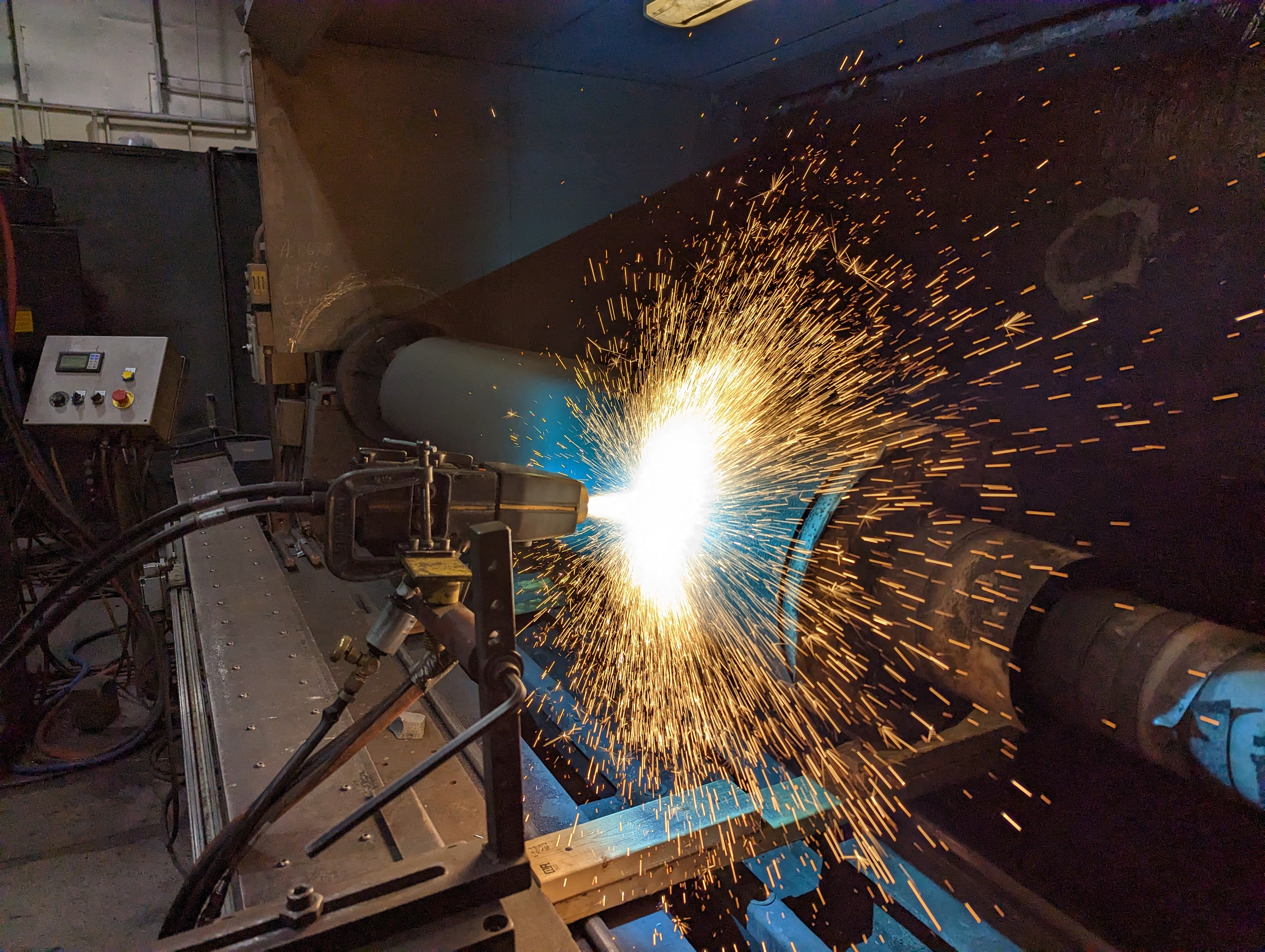 HFW Industries applying the electric arc metallizing process.