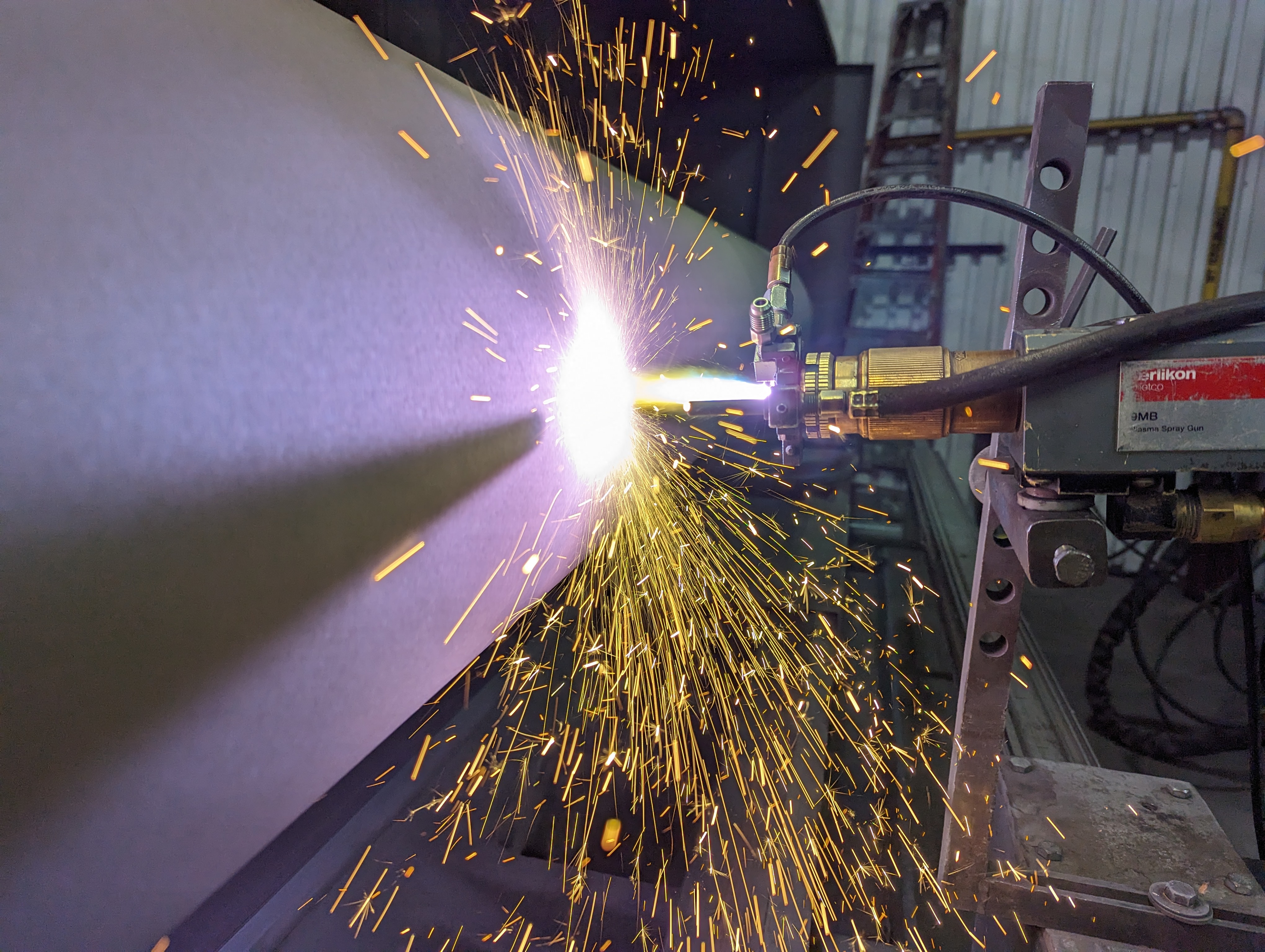Plasma spray process can apply high-temperature coatings for wear and corrosion protection
